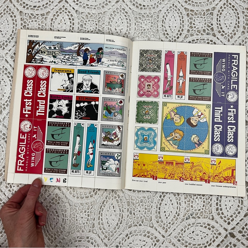 1990 Doonesbury stamp album